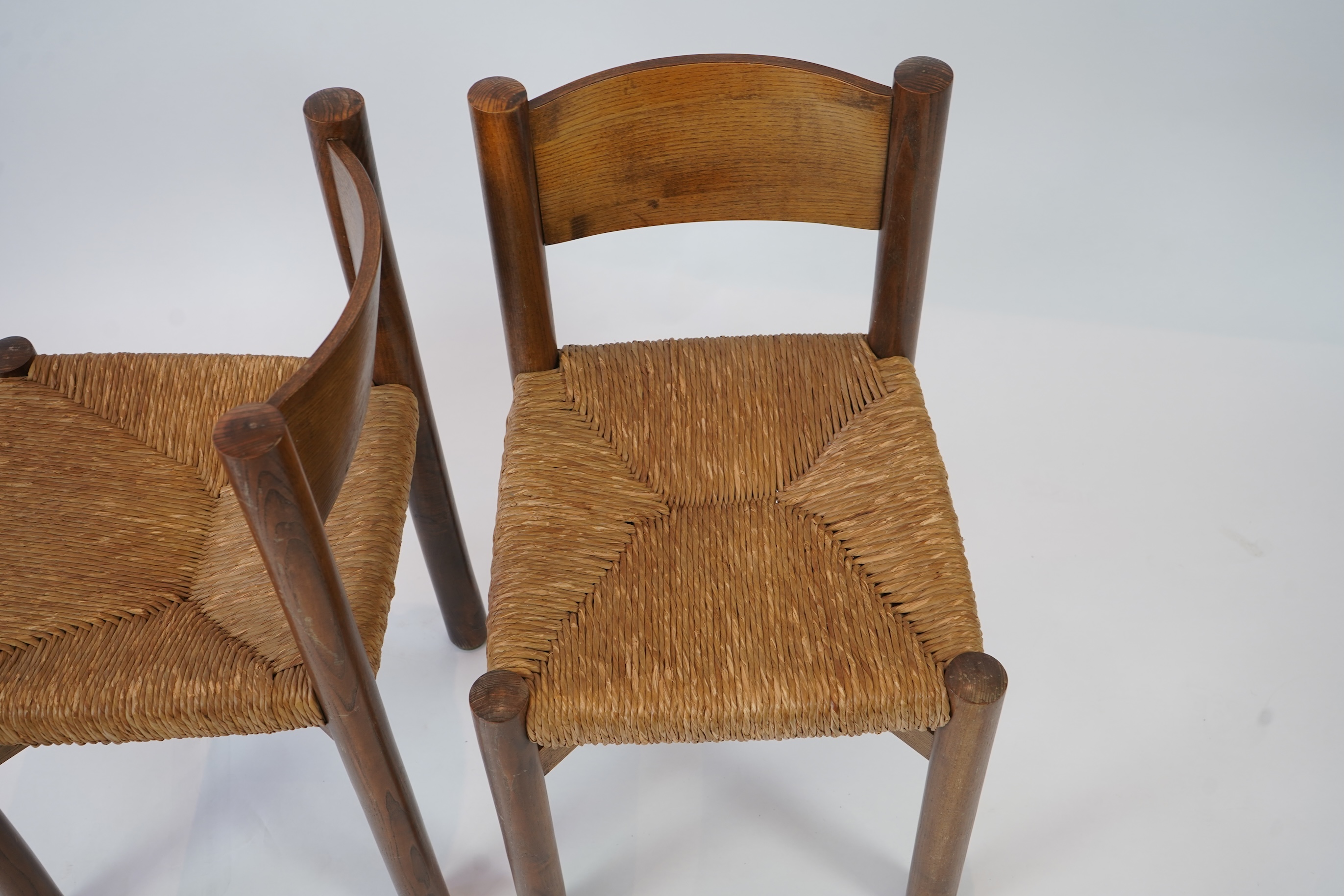 Charlotte Perriand (French, 1903-1999) A pair of 'No. 27' or 'Meribel' side chairs